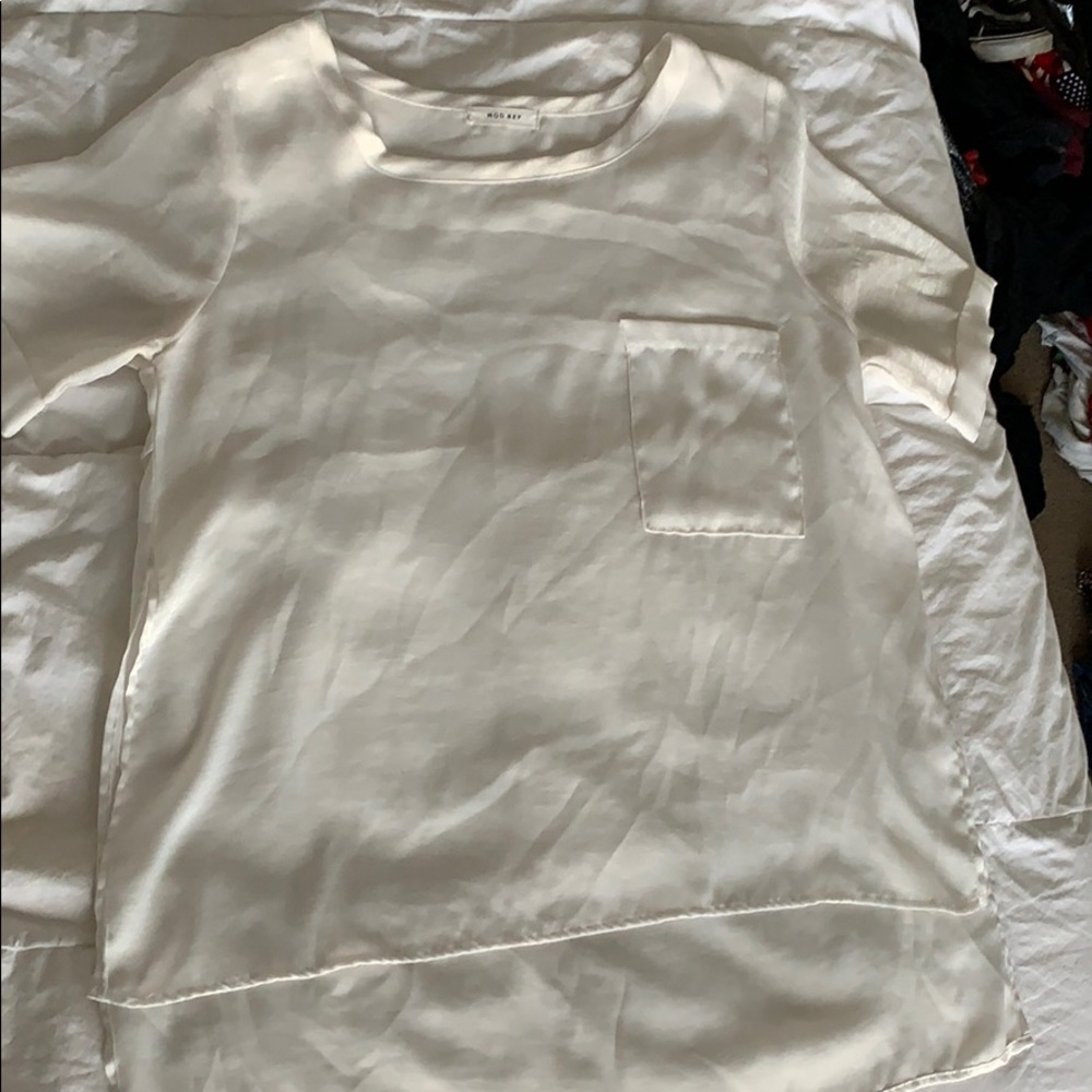 White sheer top